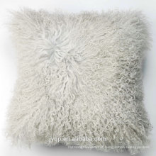 2017 Wholesale Natural and Dyed Color Tibet Lamb Fur Pillow